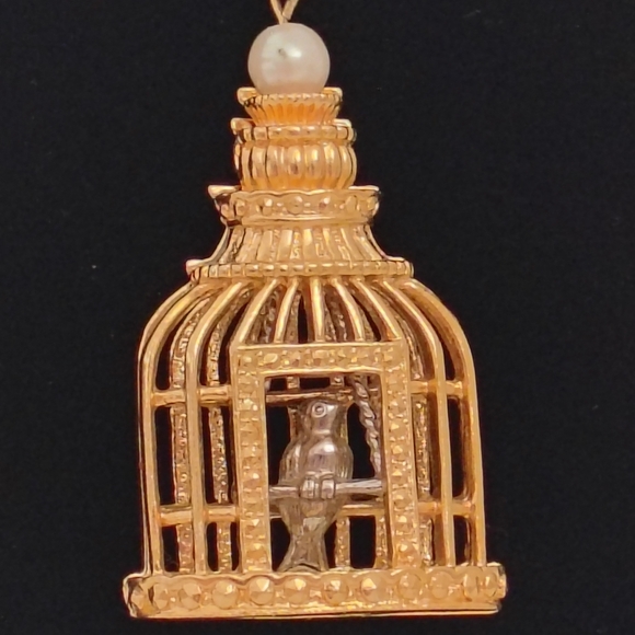 Avon Birdcage Necklace - Picture 3 of 8
